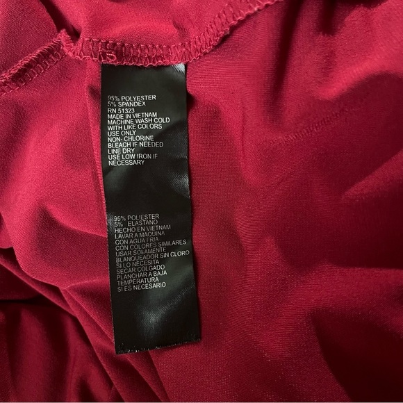 Preston & York by Dillard’s Red Wine Elegant Maxi Dress Size XL - Picture 8 of 8